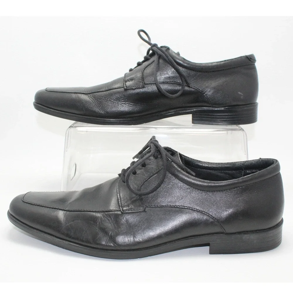 Banana Republic Black Leather Lace‎ Up Oxford Dress Shoes Mens Size 11M